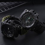 LED Military Watch with compass 30M Waterproof men's Sports Watch Men Sport Watch Shock Sport Watches Electronic Wristwatches